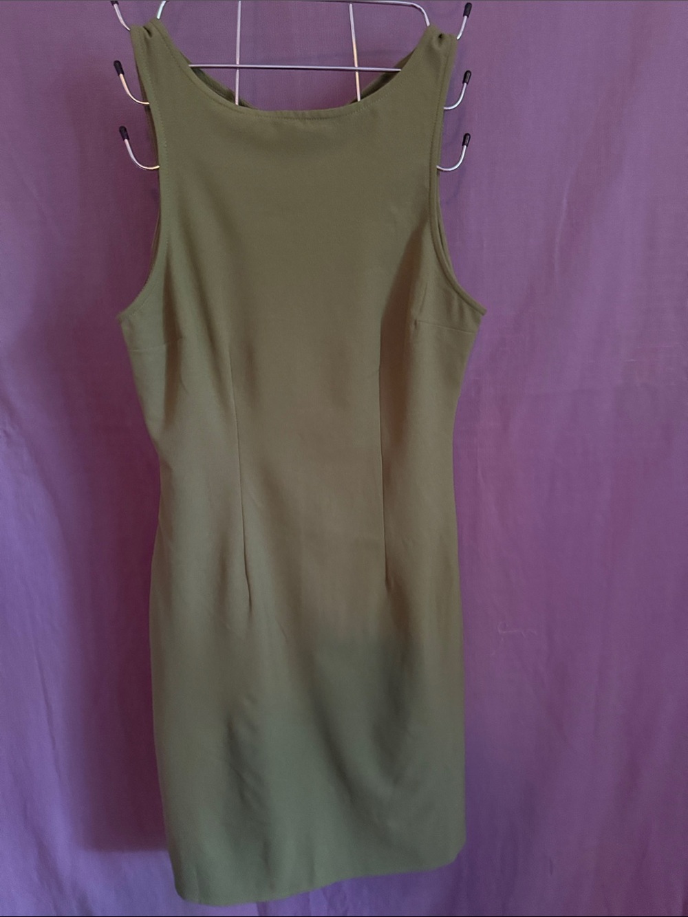 Abercrombie & Fitch Olive Open Back Bodycon Dress XS